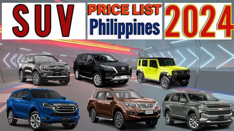 List of all Ford SUVs in the philippines: Price list with .